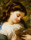 Sophie Gengembre Anderson Canvas Paintings - The Birds Nest